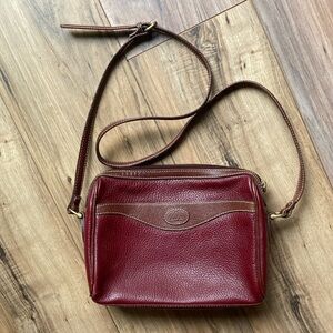 Vintage Liz Claiborne Shoulder Purse Bag Red Pebbled